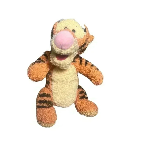 DISNEY TIGGER & PIGLET PLUSH PUSH BELLY SINGS TIGGER THEME 10” RARE - Picture 3 of 15